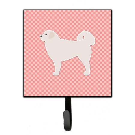 Carolines Treasures Polish Tatra Sheepdog Checkerboard Pink Leash or Key Holder BB3627SH4
